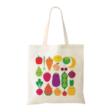 Reusable Grocery Tote Bag That Expresses Your Healthy Eating Habits