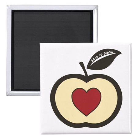 fridge magnet for kids with Food to Grow logo